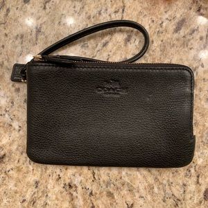 Black Coach wristlet